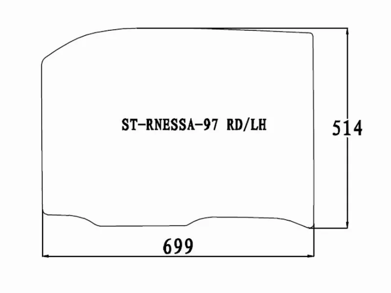 Стекло боковое опускное (Сзади/ Слева/ Цвет зеленый) Nissan R'nessa 97-01 - Артикул STRNESSA97RDLH - Производитель Sat - Фото, Отзывы, Цены 