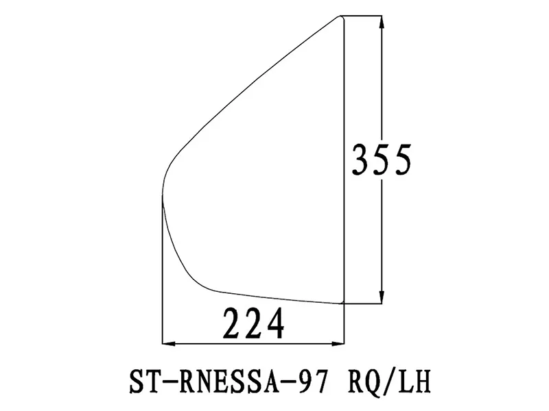 Стекло форточки (Сзади/ Слева/ Цвет зеленый) Nissan R'nessa 97-01 - Артикул STRNESSA97RQLH - Производитель Sat - Фото, Отзывы, Цены 