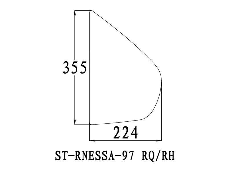 Стекло форточки (Сзади/ Справа/ Цвет зеленый) Nissan R'nessa 97-01 - Артикул STRNESSA97RQRH - Производитель Sat - Фото, Отзывы, Цены 