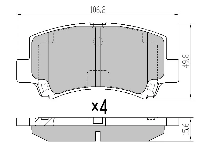 Колодки тормозные передние -  для CHERY QQ