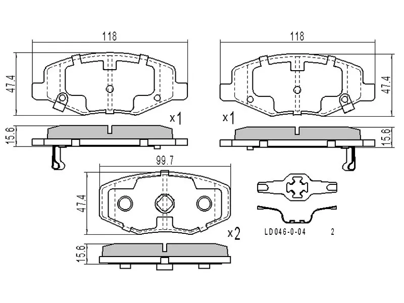 Колодки тормозные (Спереди) Chery QQ6 S21 06-11 - Артикул STS216GN3501080 - Производитель Sat - Фото, Отзывы, Цены 