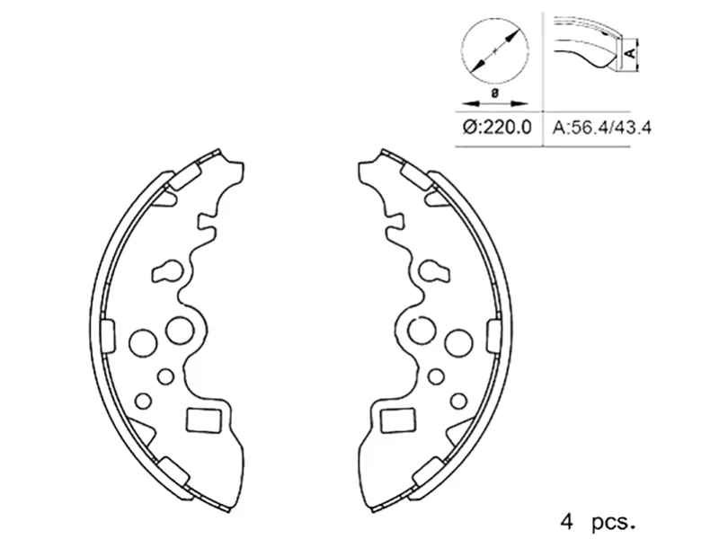 Колодки тормозные (Сзади) Mazda Bongo 99- / Nissan Vanette 99-17 - Артикул STS4YP2638ZA - Производитель Sat - Фото, Отзывы, Цены 