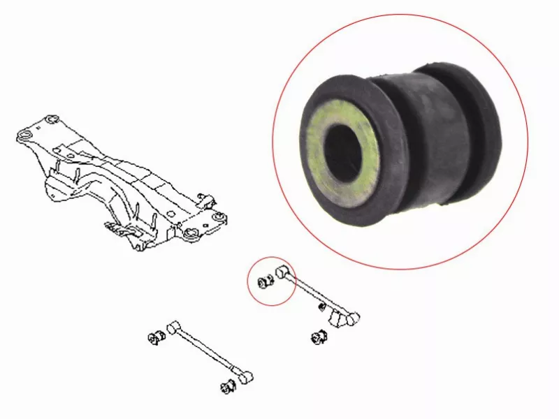 Сайлентблок рычага Subaru Forester 97-08 / Impreza 92-07 - Артикул STSBHSB20007 - Производитель Sat - Фото, Отзывы, Цены 