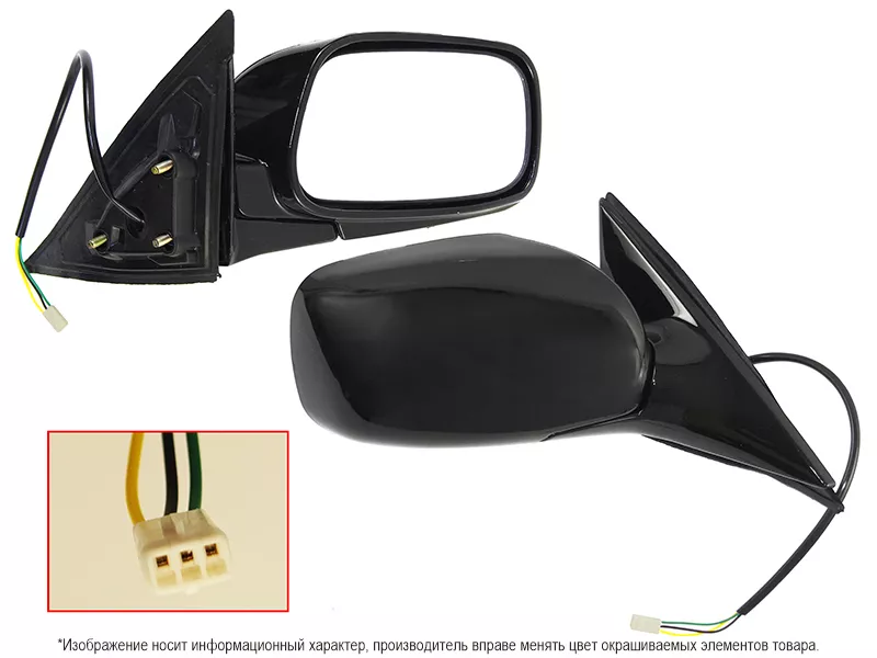 Зеркало Toyota Camry (XV30) 01-06 (Справа/ Регулировка/ 3 контакта/ LHD) - Артикул STTY389401 - Производитель Sat - Фото, Отзывы, Цены 