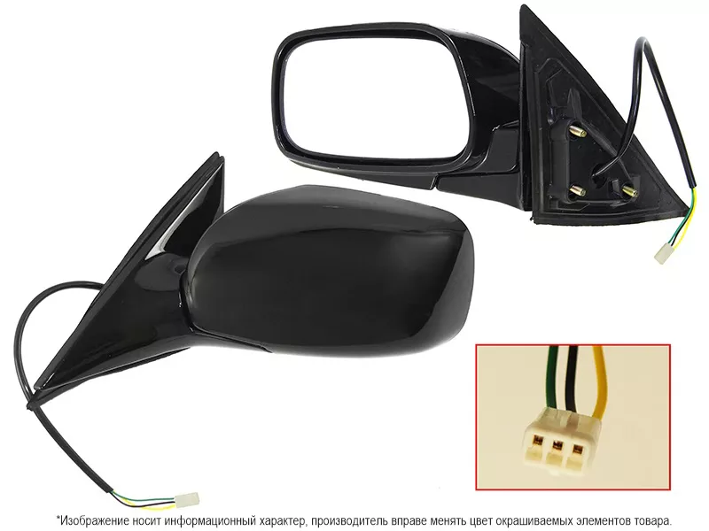 Зеркало Toyota Camry (XV30) 01-06 (Слева/ Регулировка/ 3 контакта/ LHD) - Артикул STTY389402 - Производитель Sat - Фото, Отзывы, Цены 