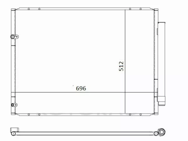 Радиатор кондиционера Toyota Sienna 03-09 - Артикул STTYC23940 - Производитель Sat - Фото, Отзывы, Цены 