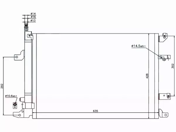 Радиатор кондиционера Volvo S60 00-10 / S80 98-06 - Артикул STVL10394A0 - Производитель Sat - Фото, Отзывы, Цены 