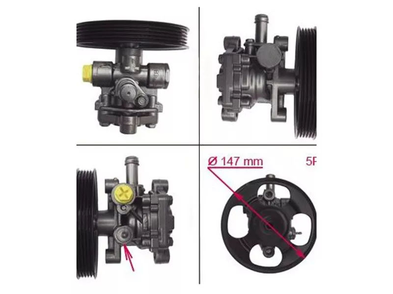 Насос ГУР MMC COLT/LANCER 1.3-1.6 96-07 - Артикул STVP47 - Производитель Sat - Фото, Отзывы, Цены 