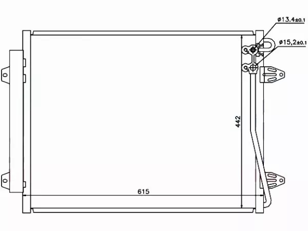 Радиатор кондиционера Volkswagen Passat 05-15 / Passat CC 08-16 - Артикул STVW043940 - Производитель Sat - Фото, Отзывы, Цены 