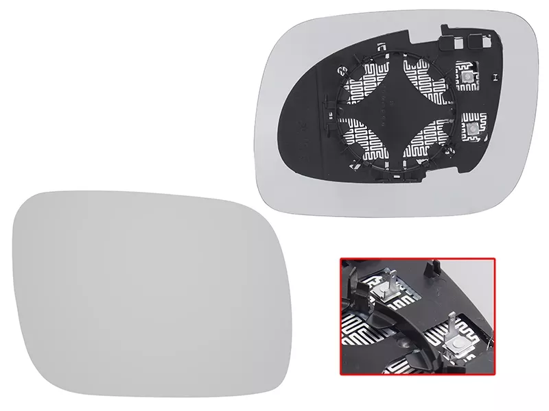 Полотно зеркала Volkswagen Touareg 02-07 (Справа/ Обогрев) - Артикул STVW61940G1 - Производитель Sat - Фото, Отзывы, Цены 