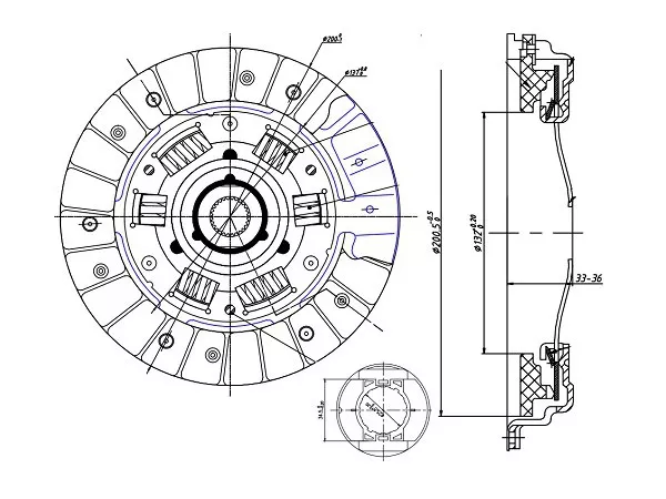 Комплект сцепления VW GOLF V-VI/SKODA OCTAVIA/FABIA 1,4 99 - Артикул STWVW040 - Производитель Sat - Фото, Отзывы, Цены 