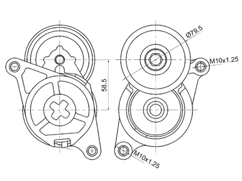 Натяжитель приводного ремня MAZDA 2/3 07 - Артикул STZJ3815980B - Производитель Sat - Фото, Отзывы, Цены 