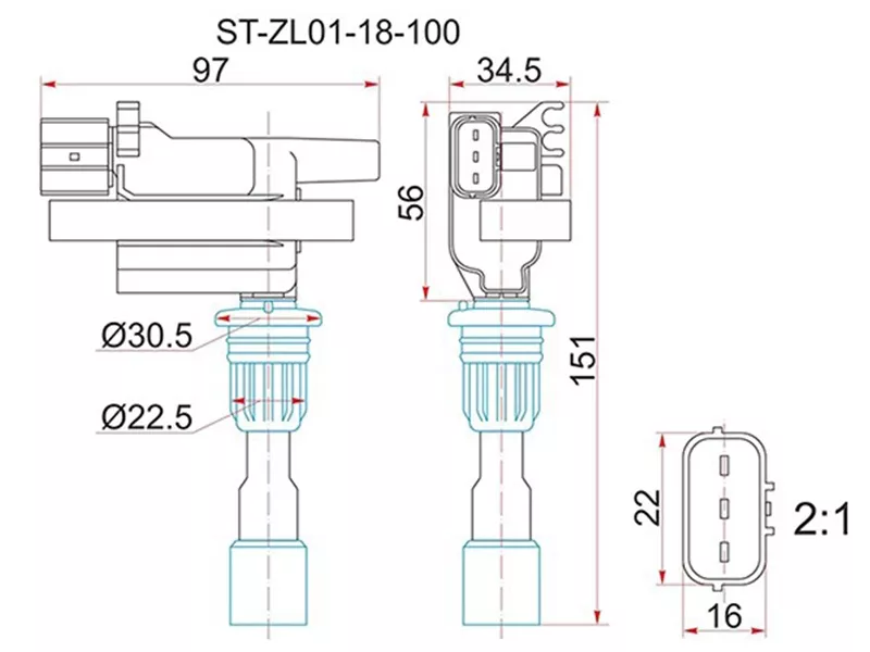 Катушка зажигания MAZDA ZL#/ZM# FAMILIA BJ5# 98 - Артикул STZL0118100 - Производитель Sat - Фото, Отзывы, Цены 
