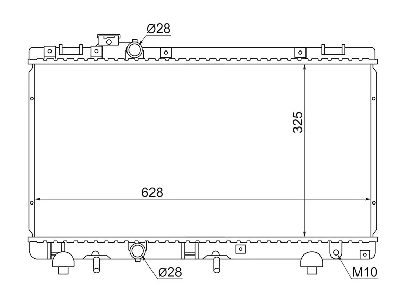 Радиатор Toyota Corsa 94-99 / Cynos 95-99 - Артикул TY0001EL51 - Производитель Sat - Фото, Отзывы, Цены 