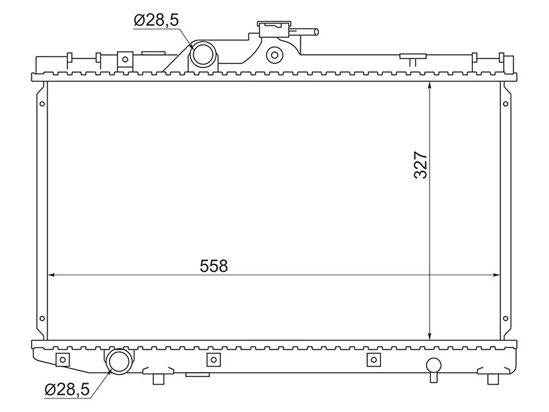 Радиатор охлаждения МКПП -1026335SX Stellox для TOYOTA STARLET