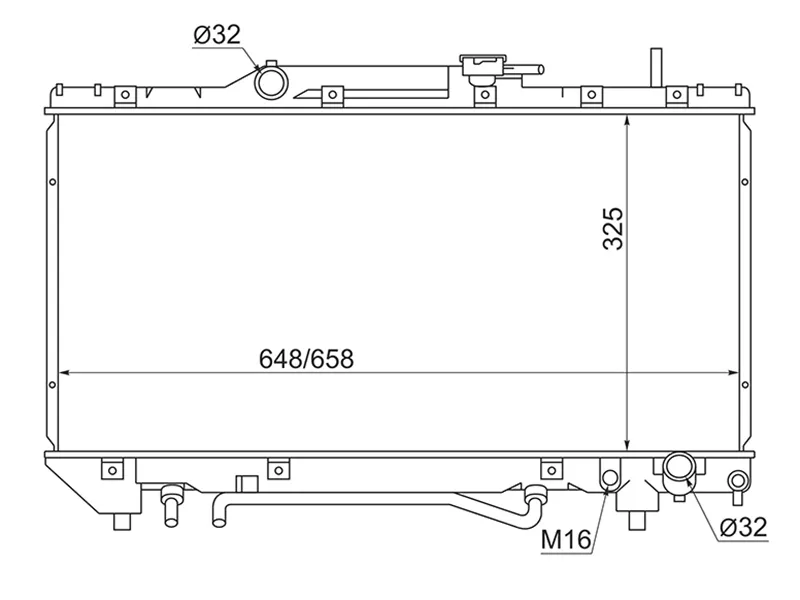 Радиатор Toyota Caldina (T190) 92-02 / Carina 92-96 - Артикул TY0002ST19020 - Производитель Sat - Фото, Отзывы, Цены 