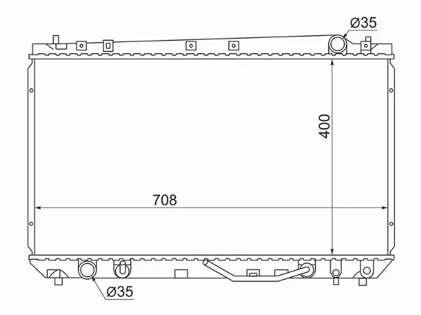 Радиатор Toyota Avalon 99-04 / Pronard 00-03 - Артикул TY0003MCX20 - Производитель Sat - Фото, Отзывы, Цены 