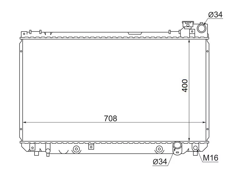 Радиатор Toyota Brevis 01-07 / Progres 98-07 - Артикул TY00051101 - Производитель Sat - Фото, Отзывы, Цены 