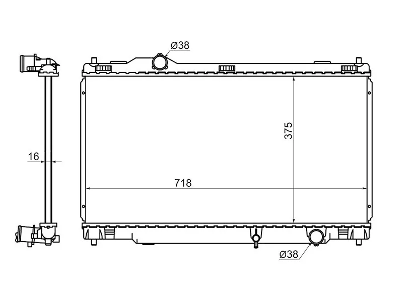 Радиатор Lexus IS 05-16 - Артикул TY000520 - Производитель Sat - Фото, Отзывы, Цены 