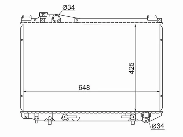 Радиатор Toyota Crown 87-99 / Crown Majesta 91-95 - Артикул TY0006140 - Производитель Sat - Фото, Отзывы, Цены 