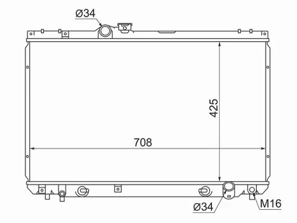 Радиатор Toyota Crown 95-07 / Crown Majesta 95-04 - Артикул TY0006150 - Производитель Sat - Фото, Отзывы, Цены 