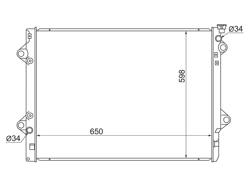 Радиатор Toyota Land Cruiser Prado (J120,J150) 02-20 / 4Runner 02-09 - Артикул TY0009120 - Производитель Sat - Фото, Отзывы, Цены 