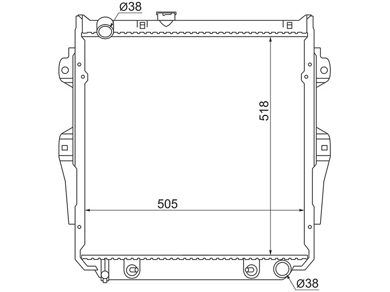 Радиатор Toyota Land Cruiser Prado (J70) 87-96 - Артикул TY0009KZJ78 - Производитель Sat - Фото, Отзывы, Цены 