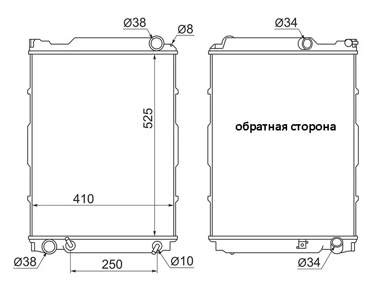 Радиатор Toyota Hiace 89-04 - Артикул TY00101KZ - Производитель Sat - Фото, Отзывы, Цены 
