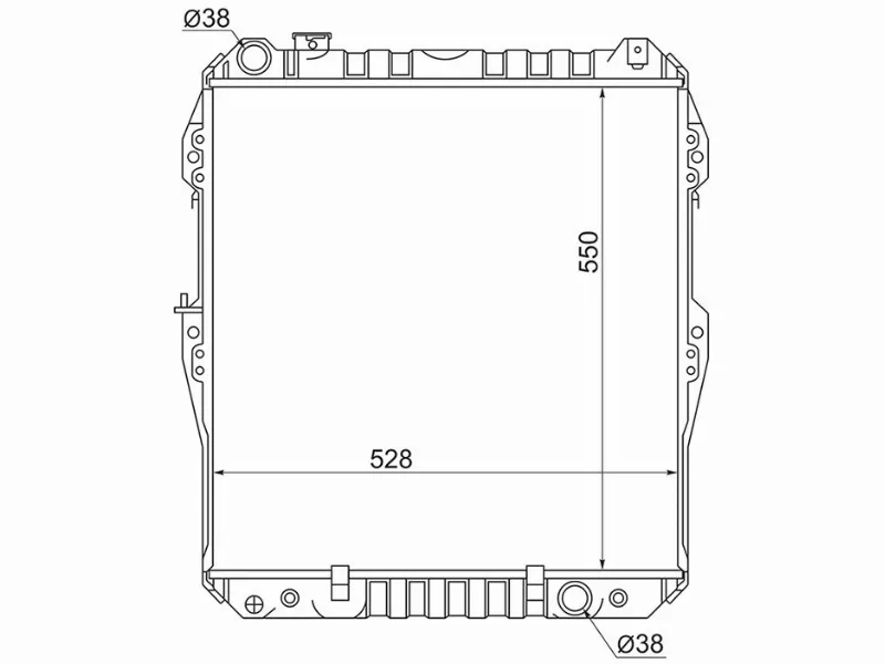 Радиатор Toyota 4Runner 89-95 / Hilux Surf 89-95 - Артикул TY00131KZ2R - Производитель Sat - Фото, Отзывы, Цены 