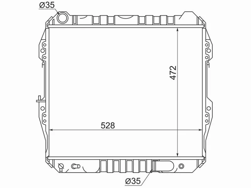 Радиатор Toyota 4Runner 89-95 / Hilux Surf 89-95 - Артикул TY0013TDI - Производитель Sat - Фото, Отзывы, Цены 