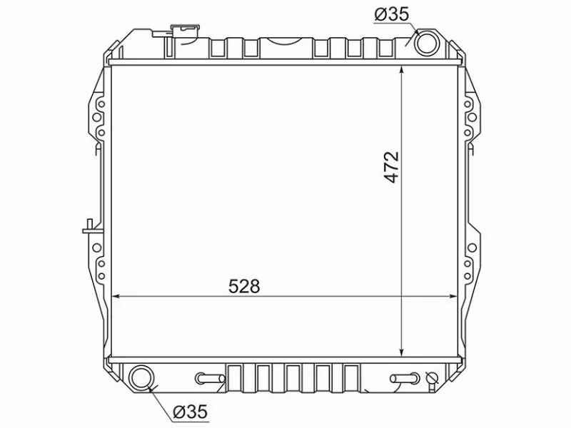 Радиатор Toyota 4Runner 89-95 / Hilux Surf 89-95 - Артикул TY0013V6 - Производитель Sat - Фото, Отзывы, Цены 