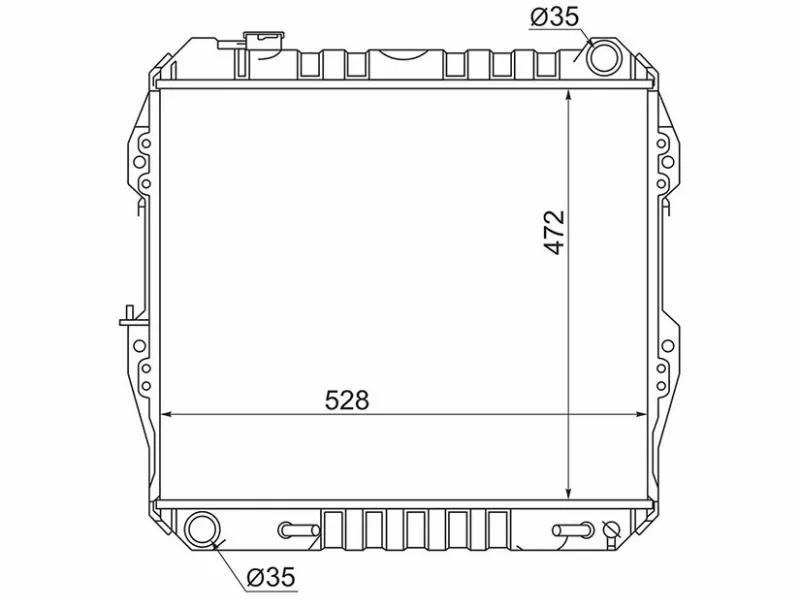 Радиатор Toyota 4Runner 89-95 / Hilux Surf 89-95 - Артикул TY0013V63R - Производитель Sat - Фото, Отзывы, Цены 
