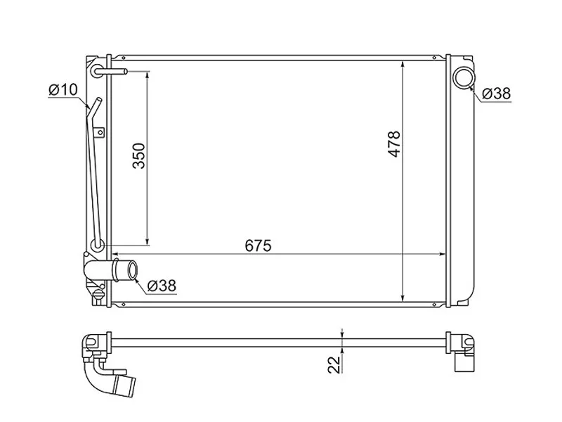 Радиатор Toyota Sienna 03-06 - Артикул TY0015 - Производитель Sat - Фото, Отзывы, Цены 