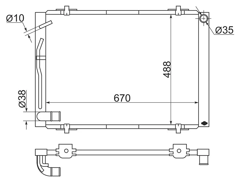 Радиатор Toyota Sienna 03-06 - Артикул TY00151 - Производитель Sat - Фото, Отзывы, Цены 