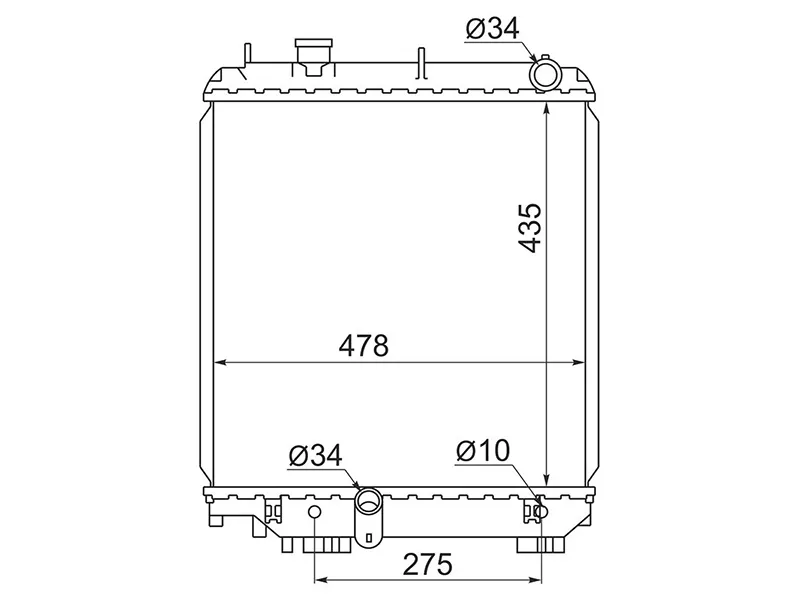 Радиатор Toyota Dyna 99-11 - Артикул TY00631 - Производитель Sat - Фото, Отзывы, Цены 