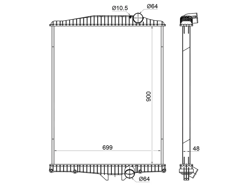 Радиатор Volvo FH 92-12 - Артикул VL0004 - Производитель Sat - Фото, Отзывы, Цены 