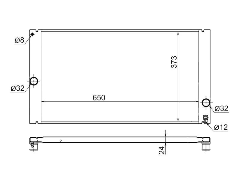 Радиатор Volvo C30 06-13 / S40 04-12 / V50 03-12 - Артикул VL0007 - Производитель Sat - Фото, Отзывы, Цены 