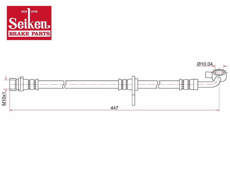 Шланг тормозной передний левый HONDA FIT/JAZZ II 08-13 - Артикул 30563607 - Производитель Seiken - Фото, Отзывы, Цены 