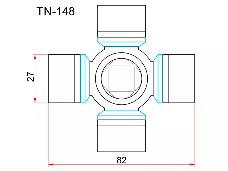 Крестовина карданного вала NISSAN TERRANO 93-06 без тавотницы - Артикул TN148 - Производитель Toyo - Фото, Отзывы, Цены 