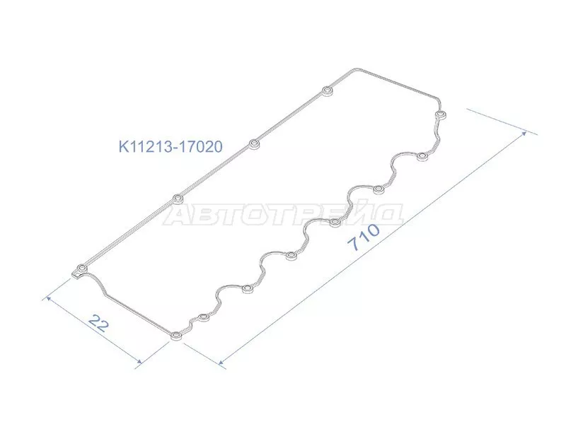 Прокладка клапанной крышки TOYOTA LAND CRUISER 1HDFT 95-98 - Артикул 1121317020 - Производитель Toyota - Фото, Отзывы, Цены 