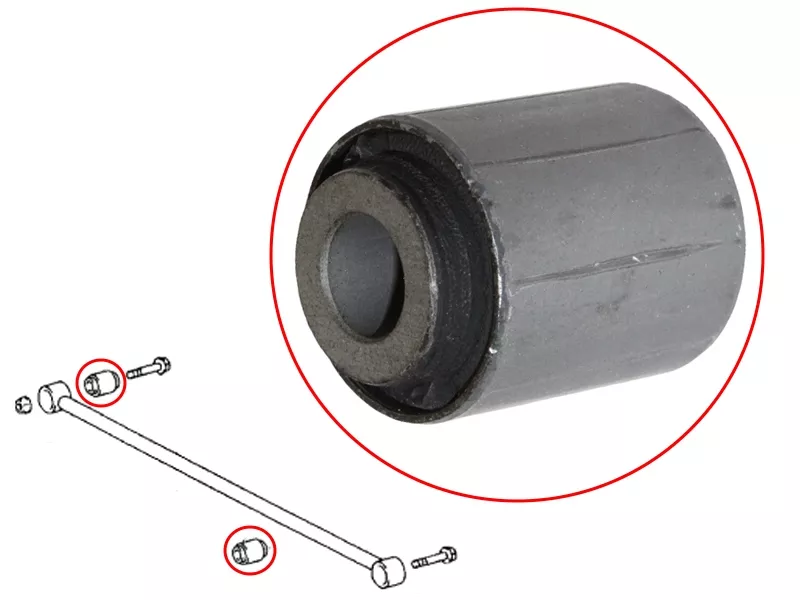 Сайлентблок рычага Toyota Land Cruiser (J100) 98-07 / Land Cruiser Prado 02-20 - Артикул 4870660060 - Производитель Toyota - Фото, Отзывы, Цены 