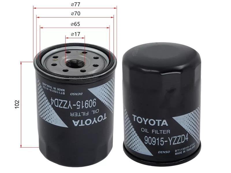 Фильтр масляный TOYOTA #UZFE,1FZFE 92 - Артикул 90915YZZD4 - Производитель Toyota - Фото, Отзывы, Цены 