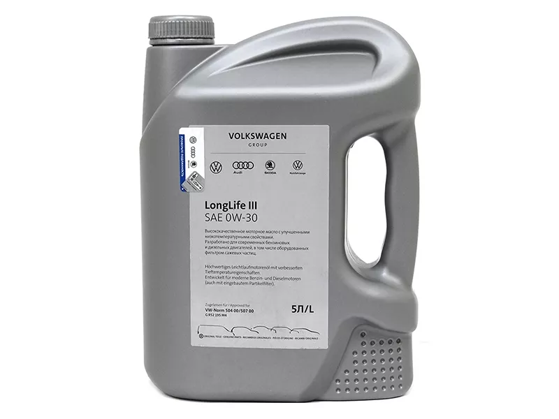 0W-30 моторное масло Volkswagen (VAG) LongLife III 5л. - Артикул GR52195M4 - Производитель Vag - Фото, Отзывы, Цены 