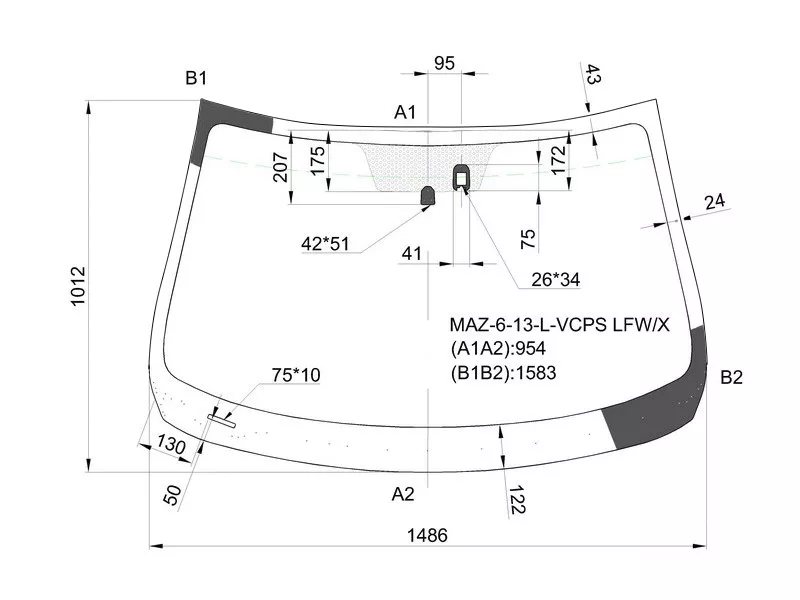 Стекло лобовое (Датчик дождя) Mazda 6 12 - Артикул MAZ613LVCPSLFWX - Производитель Xyg - Фото, Отзывы, Цены 