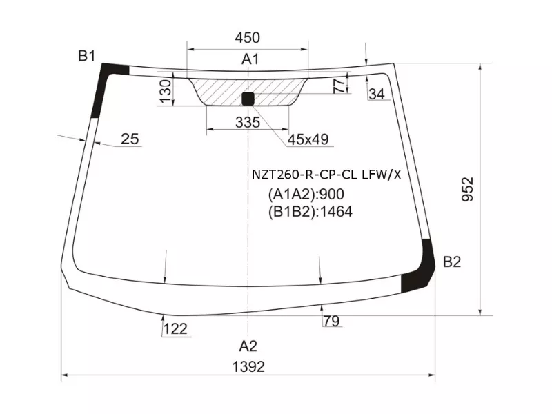Стекло лобовое Toyota Allion (T260) 07-21 / Premio 07-16 - Артикул NZT260RCPCLLFWX - Производитель Xyg - Фото, Отзывы, Цены 