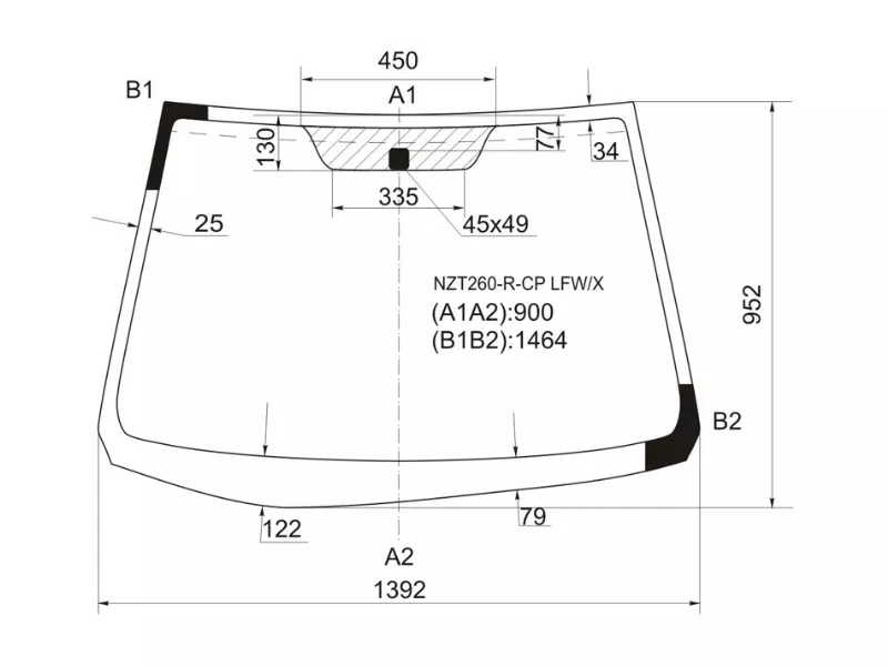 Стекло лобовое Toyota Allion (T260) 07-21 / Premio 07-16 - Артикул NZT260RCPLFWX - Производитель Xyg - Фото, Отзывы, Цены 