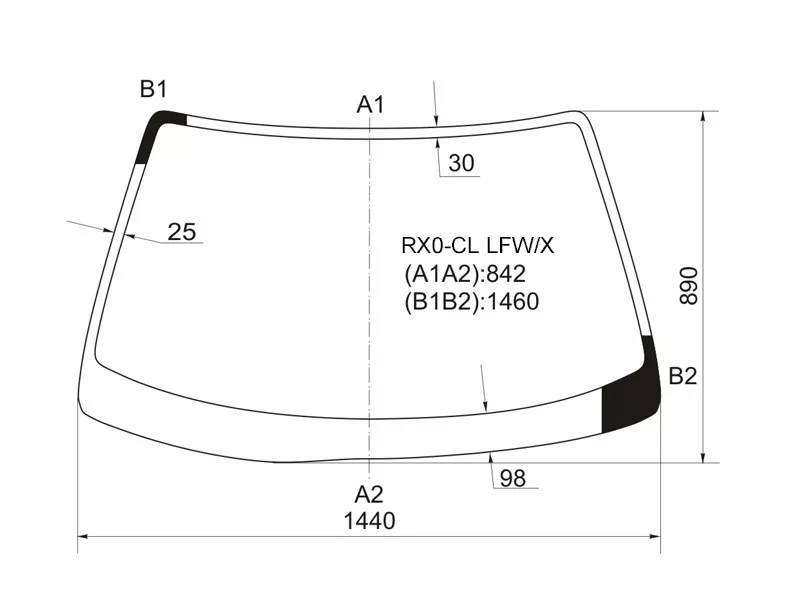 Стекло лобовое Toyota Mark II (X100) 96-00 / Chaser (X100) 96-01 - Артикул RXOCLLFWX - Производитель Xyg - Фото, Отзывы, Цены 