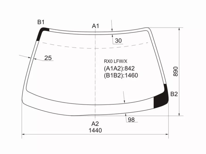 Стекло лобовое Toyota Mark II (X100) 96-00 / Chaser (X100) 96-01 - Артикул RXOLFWX - Производитель Xyg - Фото, Отзывы, Цены 