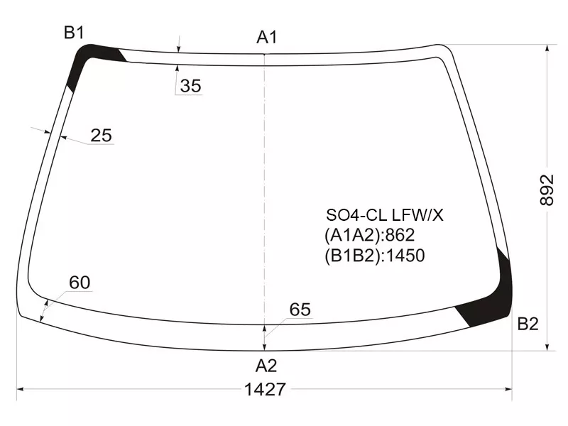 Стекло лобовое Honda Civic 95-00 / Civic Ferio 95-00 - Артикул SO4CLLFWX - Производитель Xyg - Фото, Отзывы, Цены 