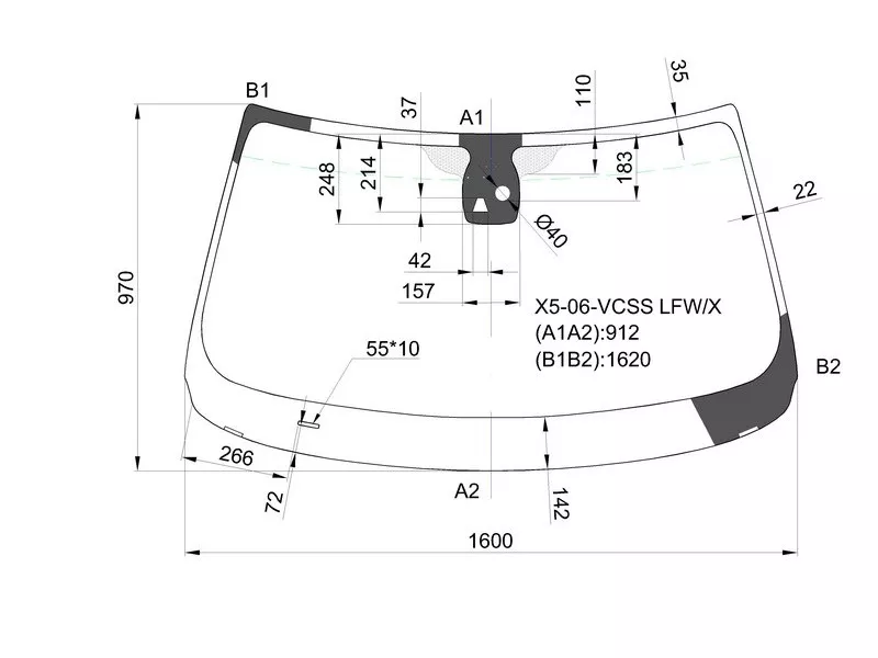 Стекло лобовое (Камера/ Датчик дождя) BMW X5 06-13 - Артикул X506VCSSLFWX - Производитель Xyg - Фото, Отзывы, Цены 